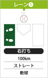 本庄バッティングセンター  バッターボックス